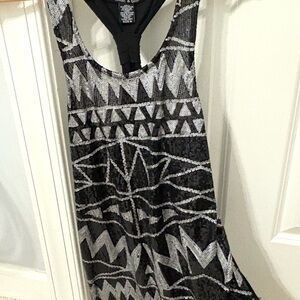 Black and Silver Sequin Top (Rachel and Chloe)